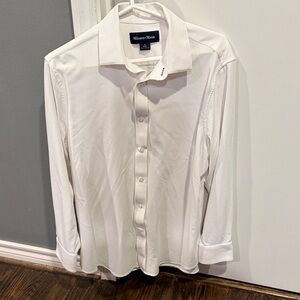 Mizzen+Main White Men's Shirt Medium Classic